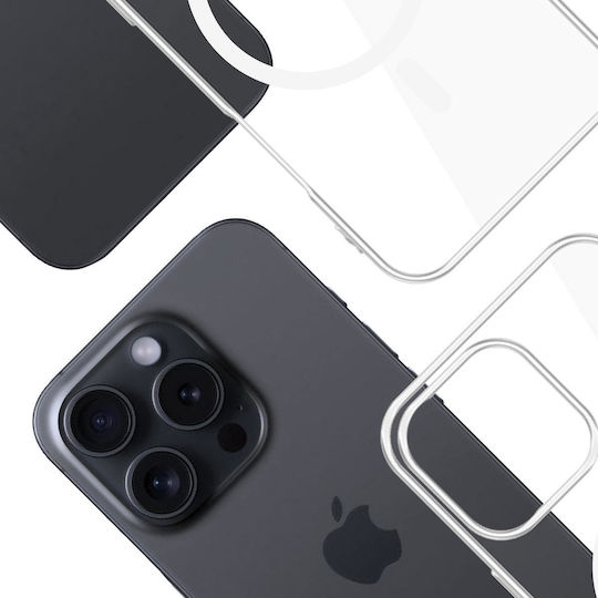3MK Clear Magcase Back Cover Σιλικόνης 1.2mm Διάφανο (iPhone 16 Pro) - Image 2