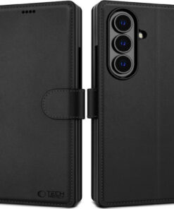 Tech-Protect Wallet Δερματίνης / Σιλικόνης Μαύρο (Samsung Galaxy Z Fold 7)