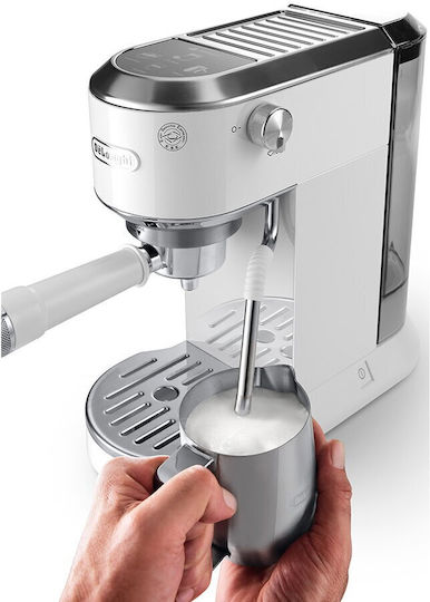 De'Longhi Dedica Duo Μηχανή Espresso 1450W Πίεσης 15bar Λευκή - Image 4