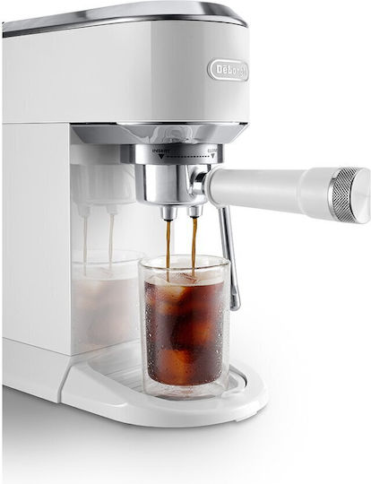 De'Longhi Dedica Duo Μηχανή Espresso 1450W Πίεσης 15bar Λευκή - Image 6