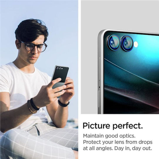 Spigen Optik EZ Fit Προστασία Κάμερας Tempered Glass Μαύρο για το Galaxy Z Flip 7 AGL09587 - Image 7