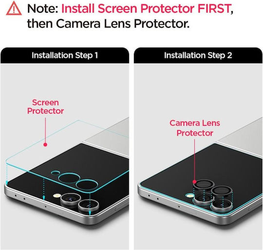 Spigen Optik EZ Fit Προστασία Κάμερας Tempered Glass Μαύρο για το Galaxy Z Flip 7 AGL09587 - Image 11