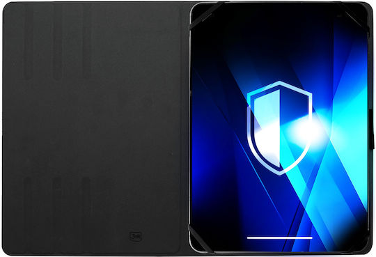 3MK Flip Cover Δερματίνης / Σιλικόνης Μαύρο (Universal 9-11") - Image 5