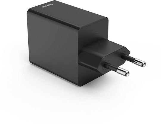 HAMA Φορτιστής Χωρίς Καλώδιο με 3 Θύρες USB-A και Θύρα USB-C 35W Power Delivery / Quick Charge 3.0 Μαύρος (00201990) - Image 2
