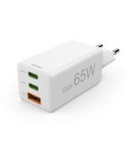HAMA Φορτιστής Χωρίς Καλώδιο GaN με Θύρα USB-A και 2 Θύρες USB-C 65W Power Delivery Λευκός (00201996)