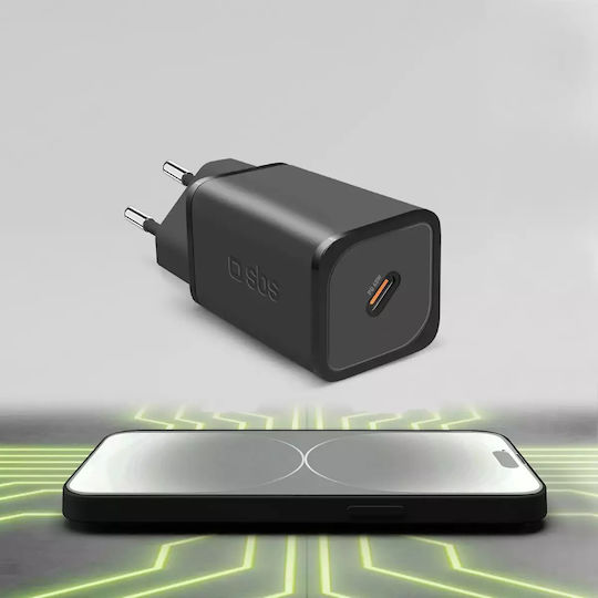 SBS Φορτιστής Χωρίς Καλώδιο GaN με Θύρα USB-C 65W Power Delivery Μαύρος (TRGAN1C65W) - Image 10