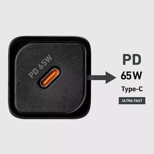 SBS Φορτιστής Χωρίς Καλώδιο GaN με Θύρα USB-C 65W Power Delivery Μαύρος (TRGAN1C65W) - Image 12