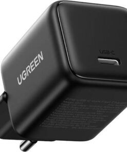 Alternative view of Ugreen Φορτιστής GaN με Θύρα USB-C και Καλώδιο USB-C - USB-C 30W Power Delivery / Quick Charge 4.0 Μαύρος (X513)