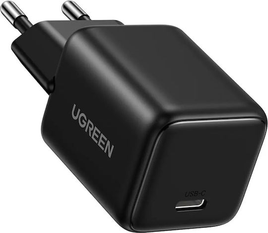 Ugreen Φορτιστής GaN με Θύρα USB-C και Καλώδιο USB-C - USB-C 30W Power Delivery / Quick Charge 4.0 Μαύρος (X513) - Image 3