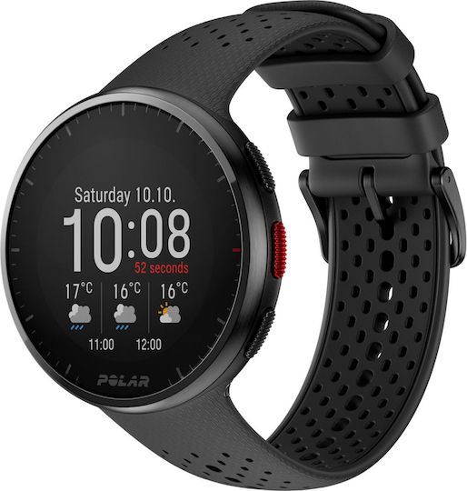 Polar Pacer Pro 45mm Smartwatch με Παλμογράφο (Carbon Gray)