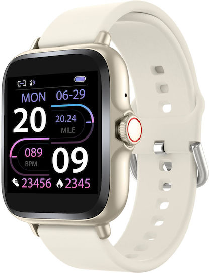 Denver SW-156 Smartwatch με Παλμογράφο (Μπεζ) - Image 2