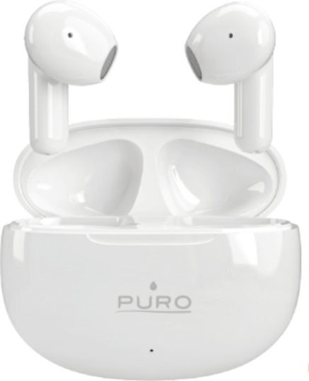 Puro Play 3 In-ear Bluetooth Handsfree Ακουστικά με Θήκη Φόρτισης Λευκά
