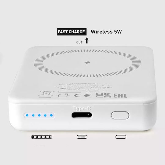 SBS MagSafe Power Bank 5000mAh Λευκό - Image 8