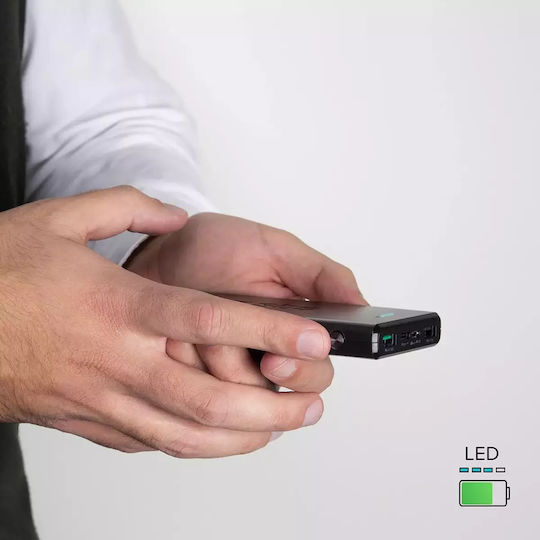 SBS Power Bank 10000mAh 20W με 2 Θύρες USB-A και Θύρα USB-C Power Delivery Μαύρο - Image 6