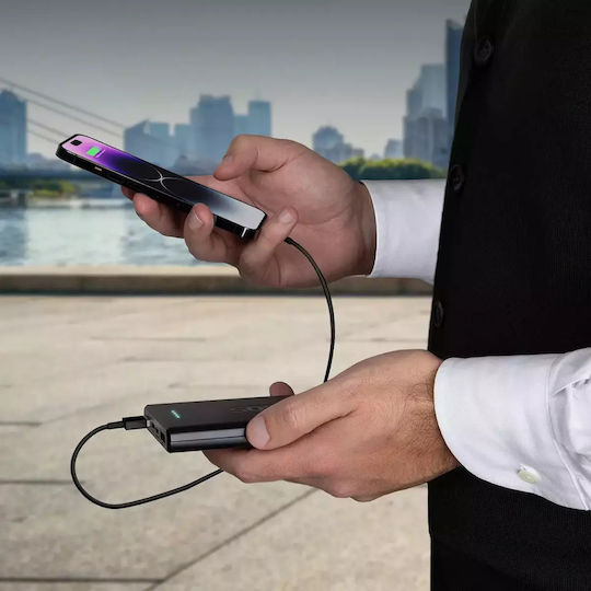 SBS Power Bank 10000mAh 20W με 2 Θύρες USB-A και Θύρα USB-C Power Delivery Μαύρο - Image 8