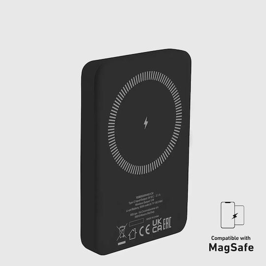 SBS MagSafe Power Bank 5000mAh 5W με Θύρα USB-C Μαύρο - Image 5