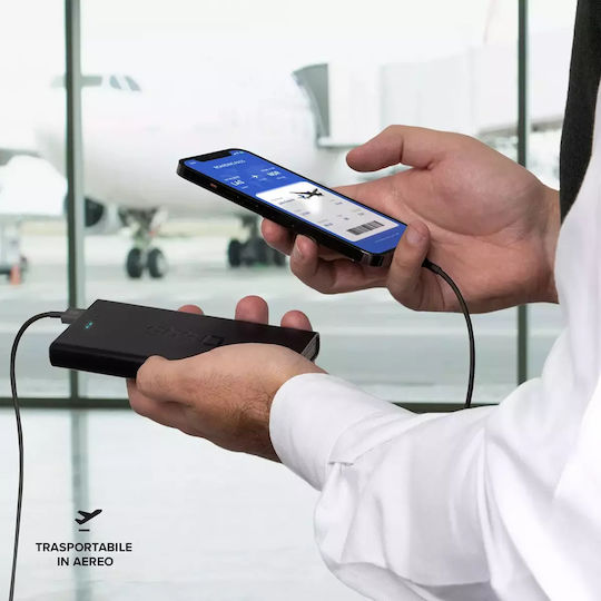 SBS Power Bank 10000mAh 20W με 2 Θύρες USB-A και Θύρα USB-C Power Delivery Μαύρο - Image 11