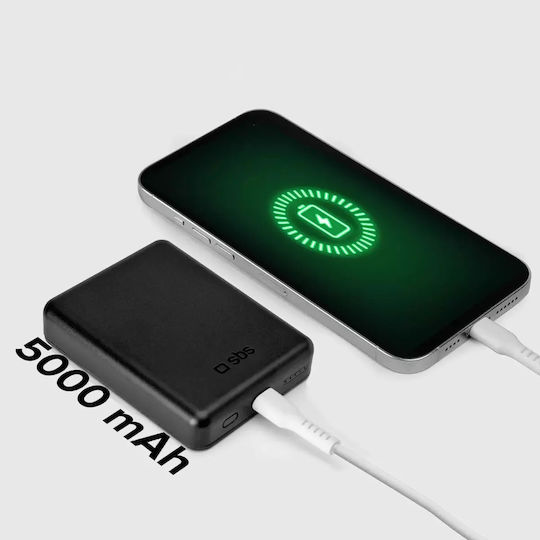 SBS MagSafe Power Bank 5000mAh 5W με Θύρα USB-C Μαύρο - Image 11