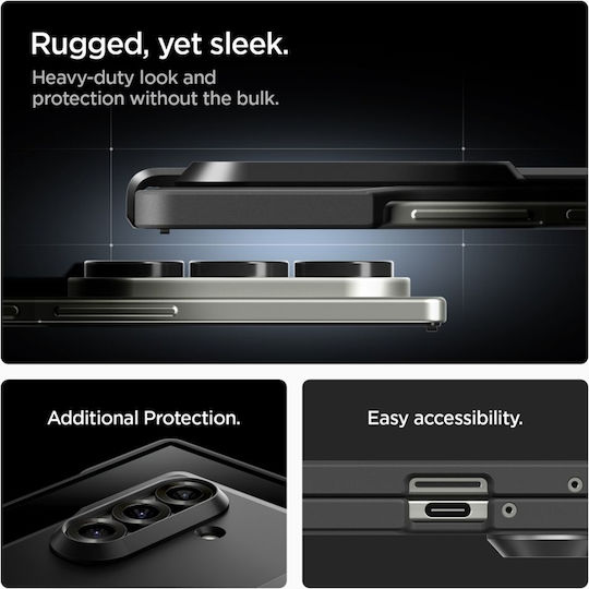 Spigen Tough Back Cover Σιλικόνης / Πλαστικό 1.2mm Μαύρο (Galaxy Z Fold7) ACS09549 - Image 9