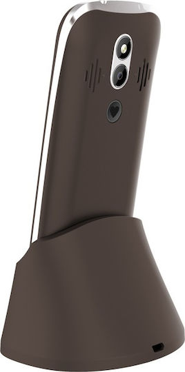 MyPhone Halo 4 Plus LTE Dual SIM Κινητό με Μεγάλα Κουμπιά (Αγγλικό Μενού) Praline Brown - Image 6
