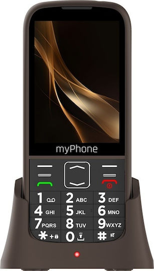 MyPhone Halo 4 Plus LTE Dual SIM Κινητό με Μεγάλα Κουμπιά (Αγγλικό Μενού) Praline Brown - Image 3