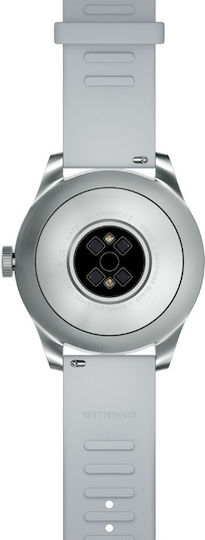Withings ScanWatch 2 Stainless Steel 42mm Αδιάβροχο με Παλμογράφο (Λευκό) - Image 12