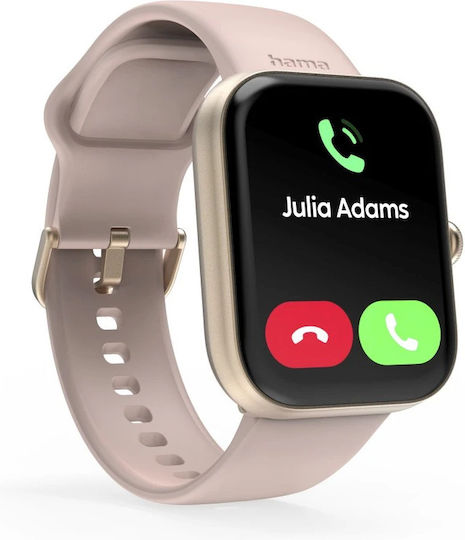 HAMA 5000 47mm Smartwatch με Παλμογράφο (Ροζ Χρυσό) - Image 5