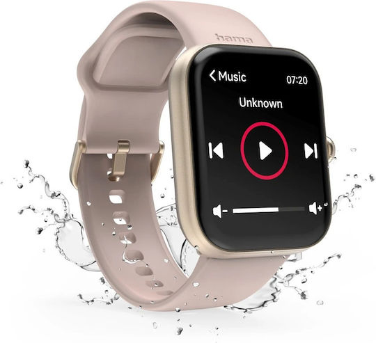 HAMA 5000 47mm Smartwatch με Παλμογράφο (Ροζ Χρυσό) - Image 7