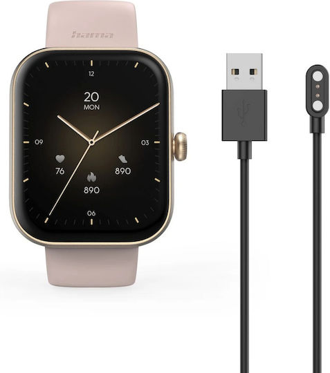 HAMA 5000 47mm Smartwatch με Παλμογράφο (Ροζ Χρυσό) - Image 8