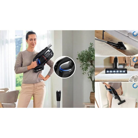 Bosch Unlimited 9 Επαναφορτιζόμενη Σκούπα Stick 18V Μαύρη - Image 3