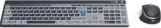 HAMA U8173069 Ασύρματο Bluetooth Σετ Πληκτρολόγιο & Ποντίκι Αγγλικό US Πολύχρωμο - Image 3