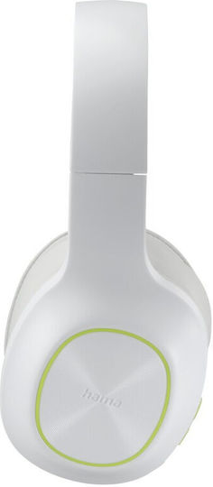 HAMA Spirit Calypso III Ασύρματα / Ενσύρματα Over Ear Ακουστικά με 60 ώρες Λειτουργίας Ασημί - Image 2