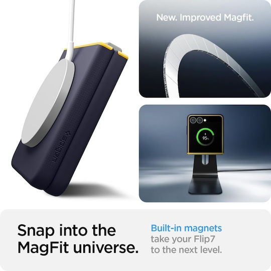 Spigen Nano Pop Mag Book Σιλικόνης / Πλαστικό Navy Μπλε (Galaxy Z Flip7) ACS09563 - Image 4