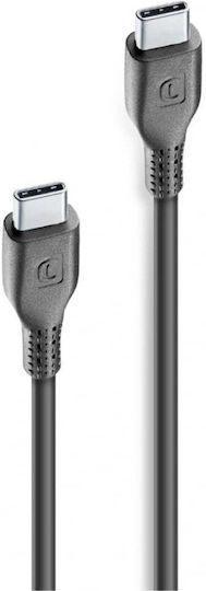 Cellular Line Φόρτισης USB 2.0 Cable USB-C male - USB-C 120W Μαύρο 1.2m 34.912.1138 - Image 2