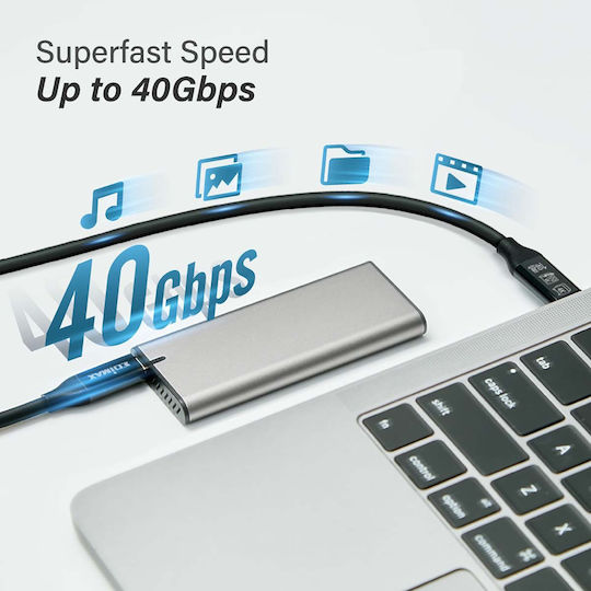 Edimax USB4/Thunderbolt3 USB 4 Cable USB-C male - USB-C 240W Μαύρο 0.5m (UC4-005TB) - Image 5