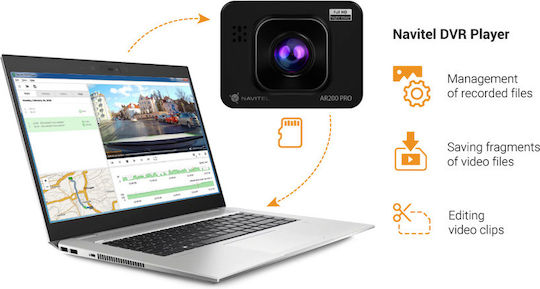 Navitel Κάμερα DVR Αυτοκινήτου Wi-Fi, GPS - Image 8