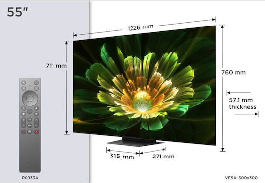TCL Smart Τηλεόραση 55" 4K UHD Mini LED 55Q7C HDR (2023) - Image 2