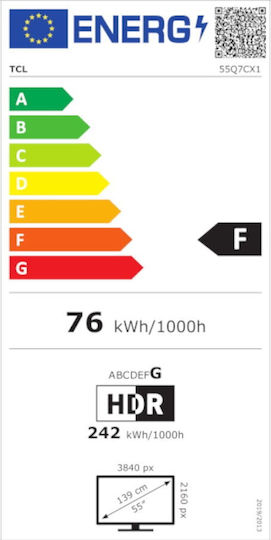 TCL Smart Τηλεόραση 55" 4K UHD Mini LED 55Q7C HDR (2023) - Image 10