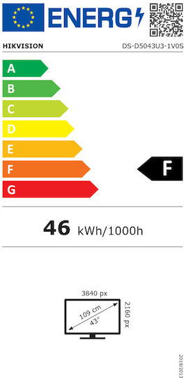 Hikvision Τηλεόραση 43" 4K UHD LED DS-D5043U3-1V0S (2025) - Image 2