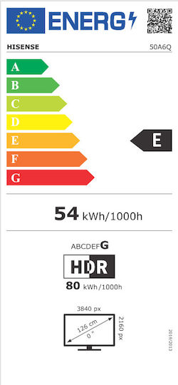 Hisense Smart Τηλεόραση 50" 4K UHD LED A6Q HDR (2025) 50A6Q - Image 11