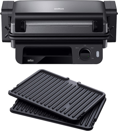 Braun MultiGrill 5 Τοστιέρα Γκριλιέρα με Αποσπώμενες Πλάκες 2000W Μαύρη - Image 2
