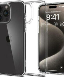 Alternative view of Spigen Ultra Hybrid Back Cover Πλαστικό 2mm Crystal Clear (iPhone 15 Pro Max) ACS06565