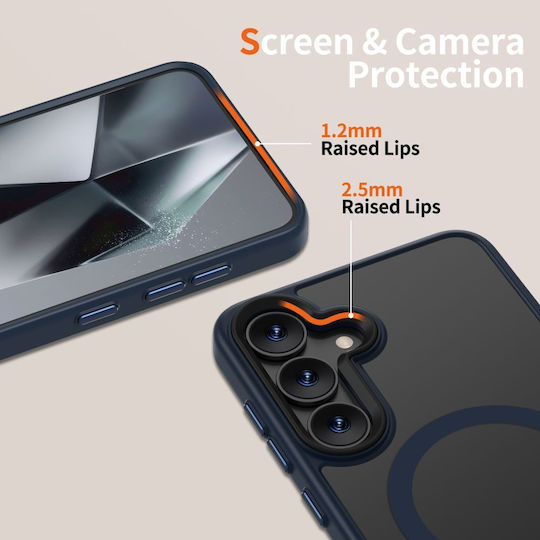 Tech-Protect Magmat Back Cover Πλαστικό / Σιλικόνης Navy Μπλε (Galaxy S25) TPMMSAMS25BLM - Image 5