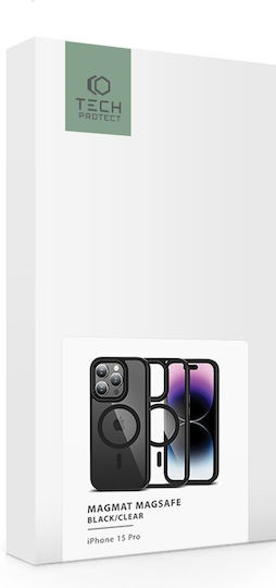 Tech-Protect Magmat Back Cover Σιλικόνης / Πλαστικό Black / Clear (iPhone 15 Pro) - Image 6