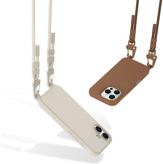 Tech-Protect Magnecklace Back Cover Σιλικόνης Μπεζ (iPhone 16 Pro Max) - Image 5