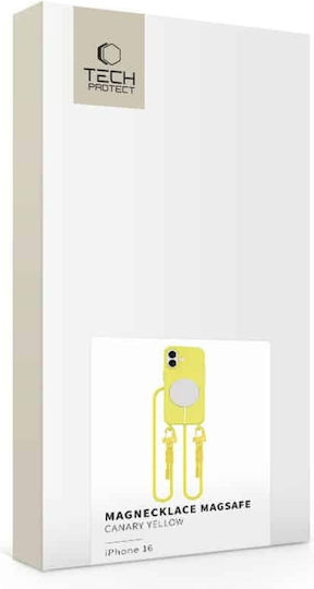 Tech-Protect Magnecklace Back Cover Σιλικόνης Κίτρινο (iPhone 16) - Image 3