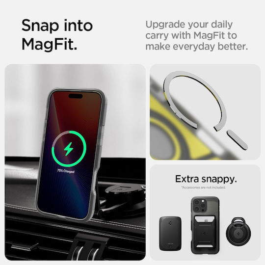 Spigen Tough Armor AI MagFit Back Cover Σιλικόνης 2mm Frost Black (iPhone 16 Pro Max) ACS08502 - Image 12