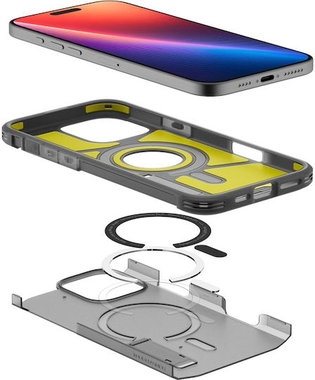 Spigen Tough Armor AI MagFit Back Cover Σιλικόνης 2mm Frost Black (iPhone 16 Pro Max) ACS08502 - Image 7