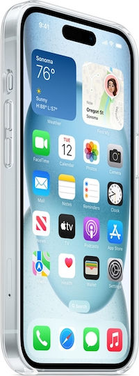 Apple Clear Case With Magsafe Back Cover Διάφανο (iPhone 15) MXRK3ZM/A - Image 4