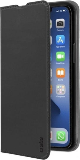 SBS Book Wallet Lite Πλαστικό Μαύρο (iPhone 13 Pro) TEBKLITEIP1361PK
